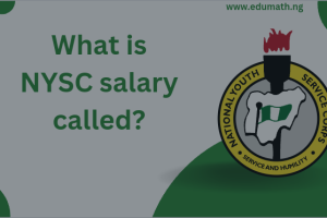 What is NYSC salary called?